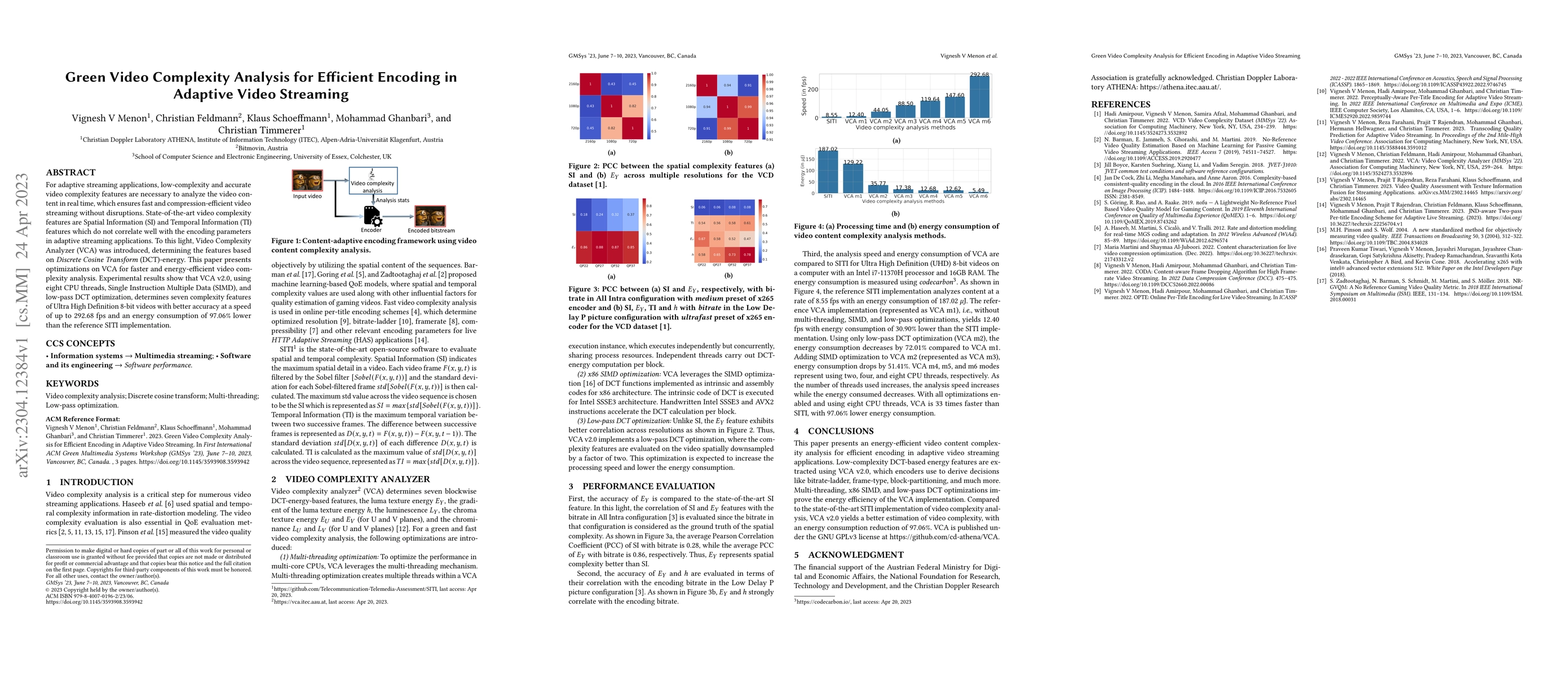 Thumbnail for Green Video Complexity Analysis for Efficient Encoding in Adaptive Video
  Streaming
