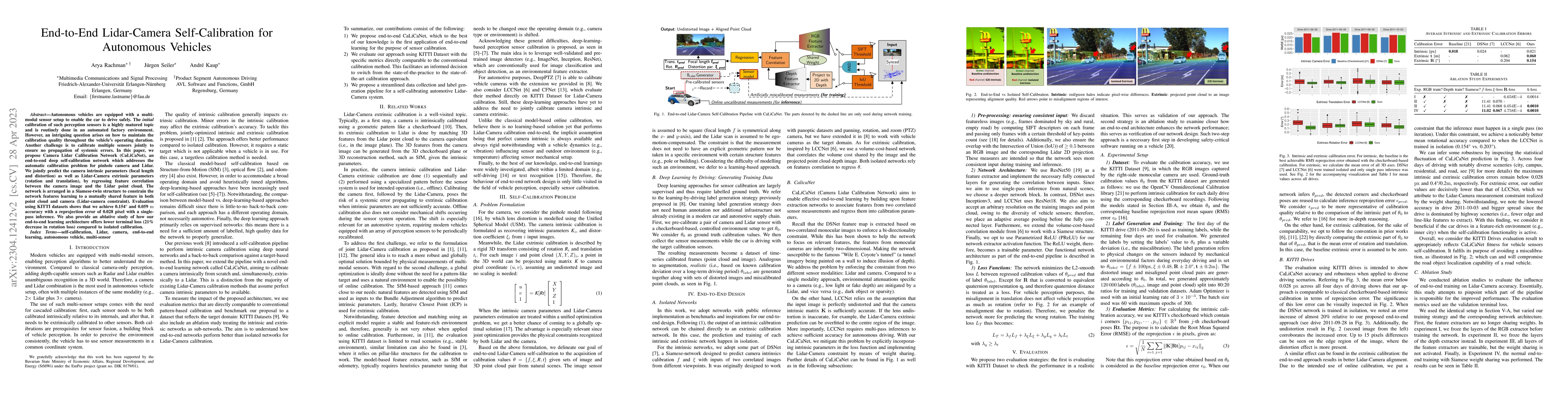 Thumbnail for End-to-End Lidar-Camera Self-Calibration for Autonomous Vehicles
