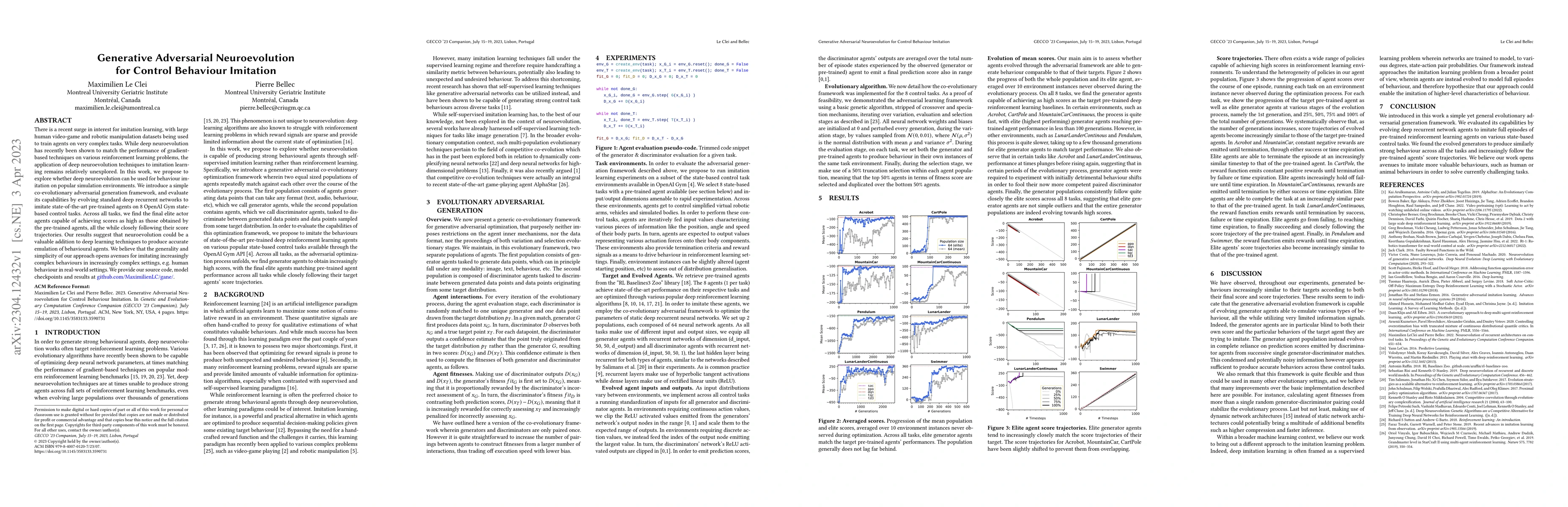 Thumbnail for Generative Adversarial Neuroevolution for Control Behaviour Imitation
