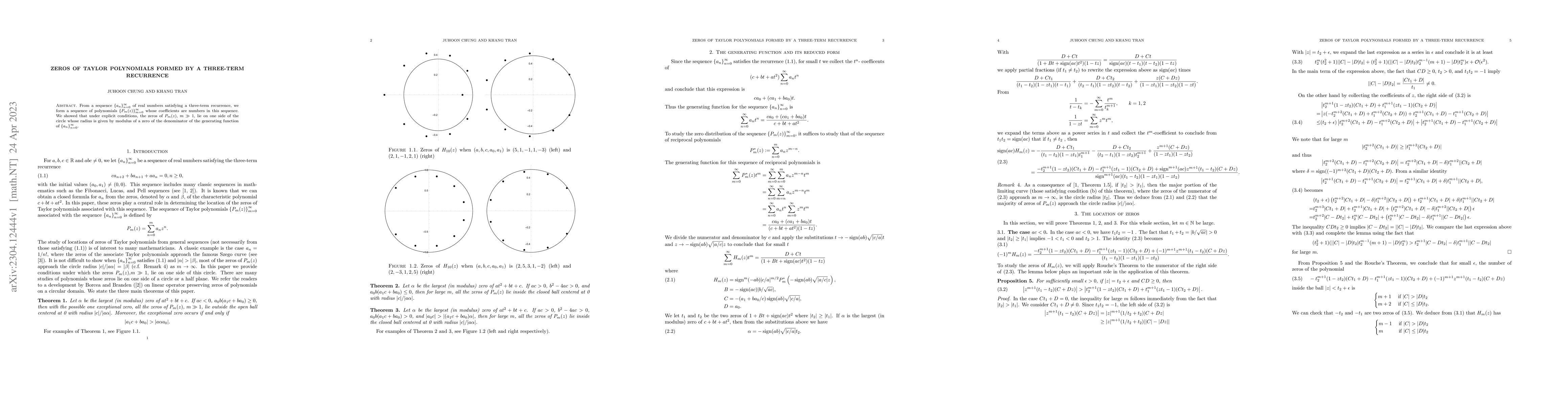 Thumbnail for Zeros of Taylor polynomials formed by a three-term recurrence