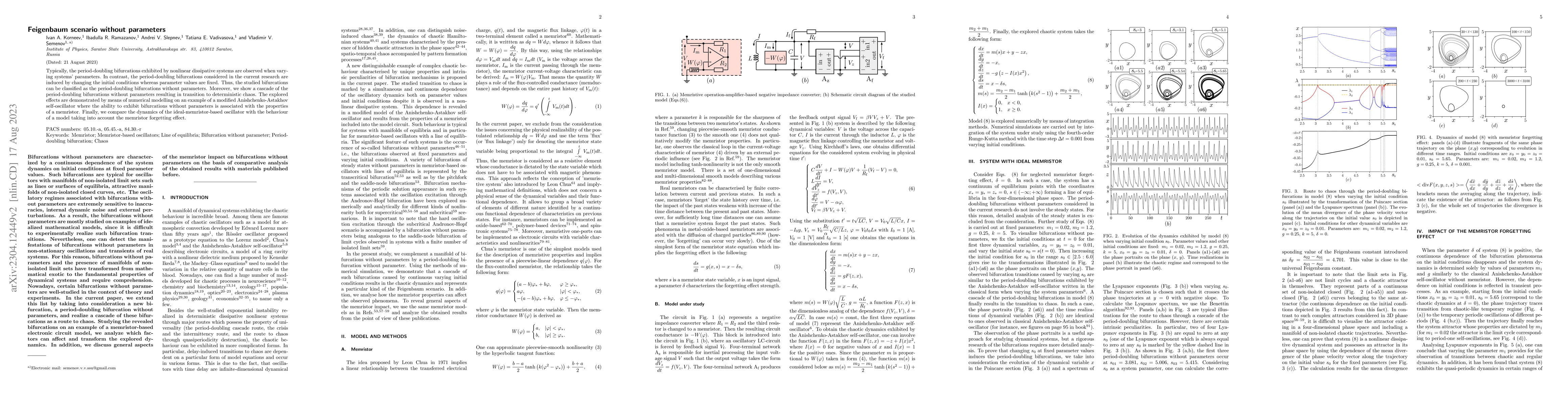 Thumbnail for Feigenbaum scenario without parameters