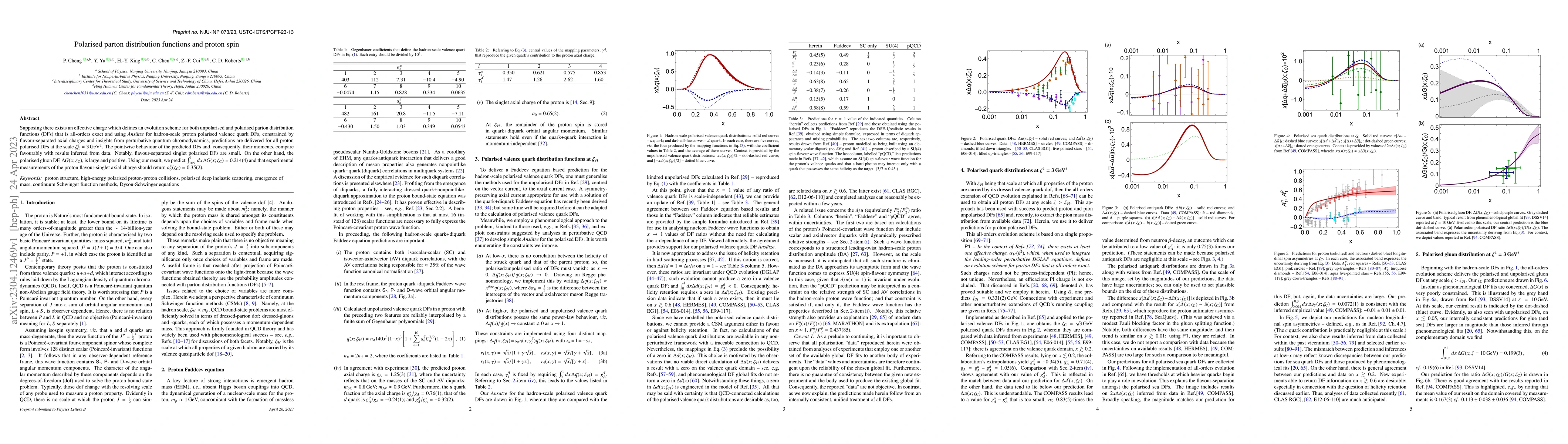 Thumbnail for Polarised parton distribution functions and proton spin