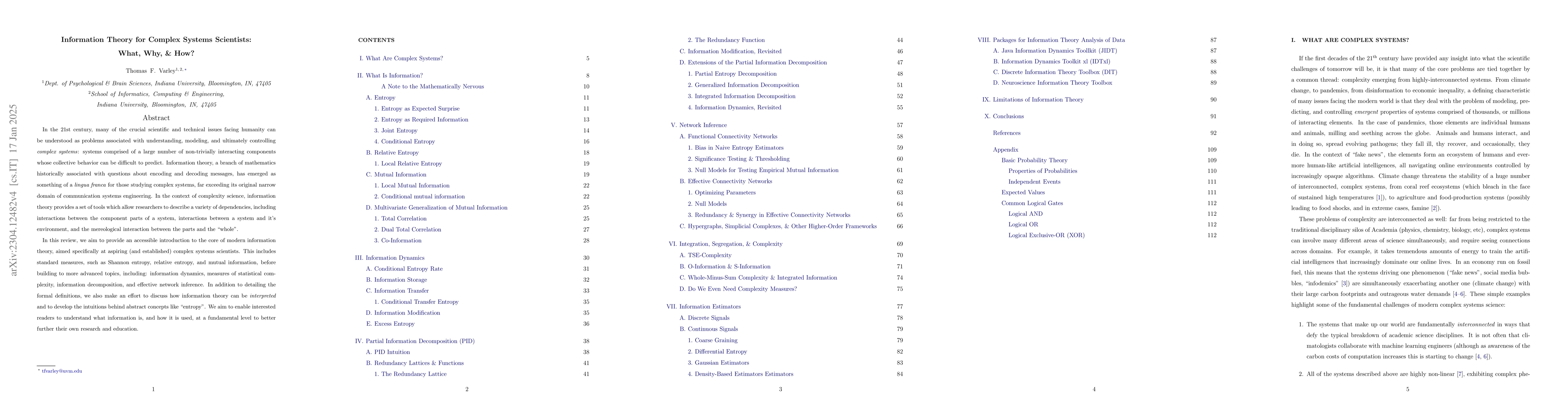 Thumbnail for Information Theory for Complex Systems Scientists
