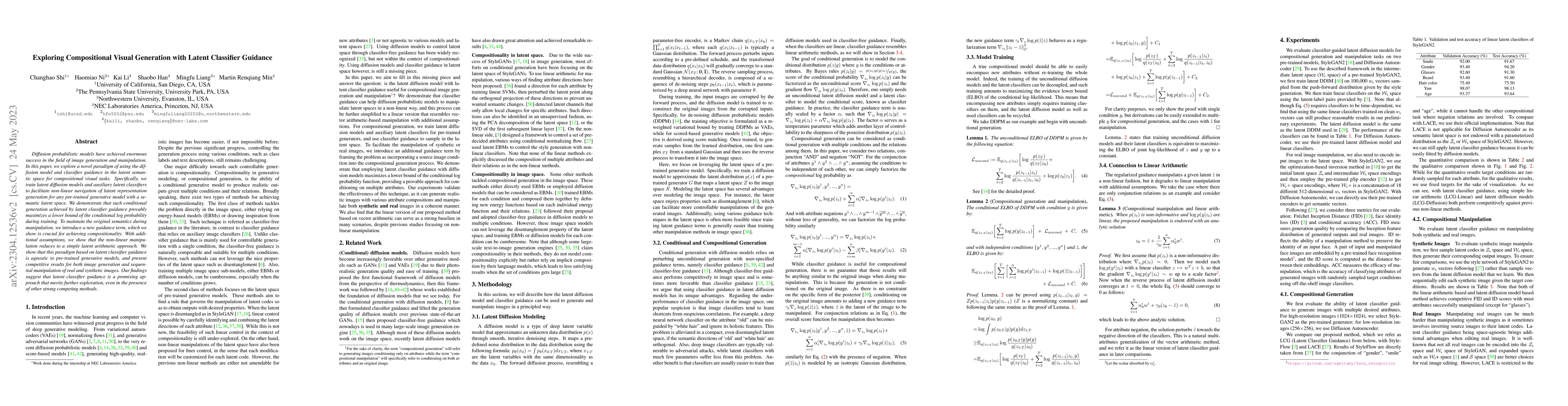 Thumbnail for Exploring Compositional Visual Generation with Latent Classifier
  Guidance