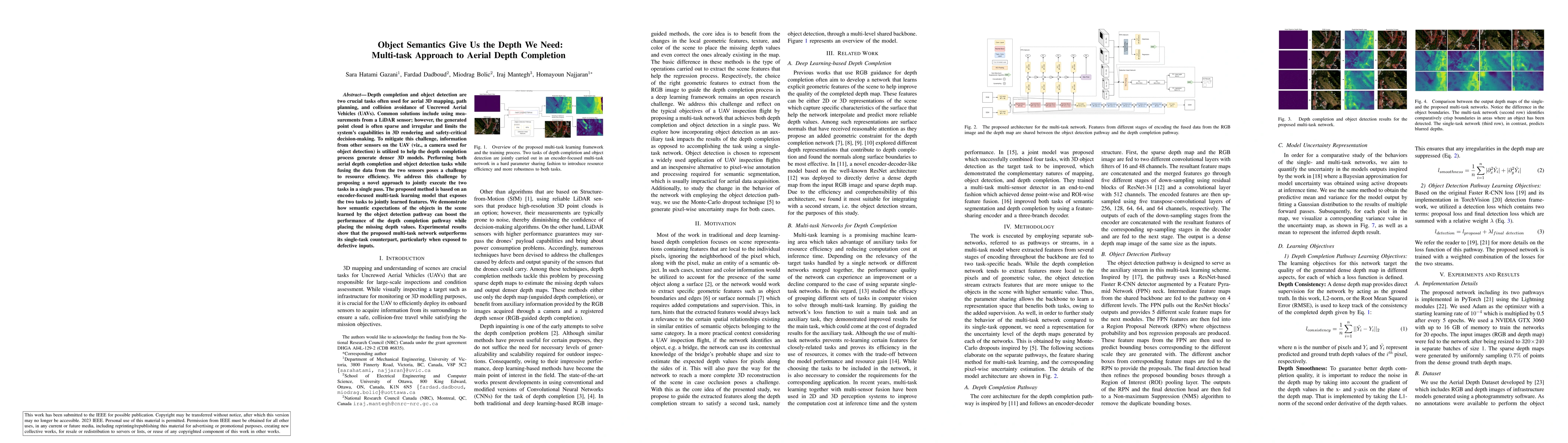 Thumbnail for Object Semantics Give Us the Depth We Need: Multi-task Approach to
  Aerial Depth Completion