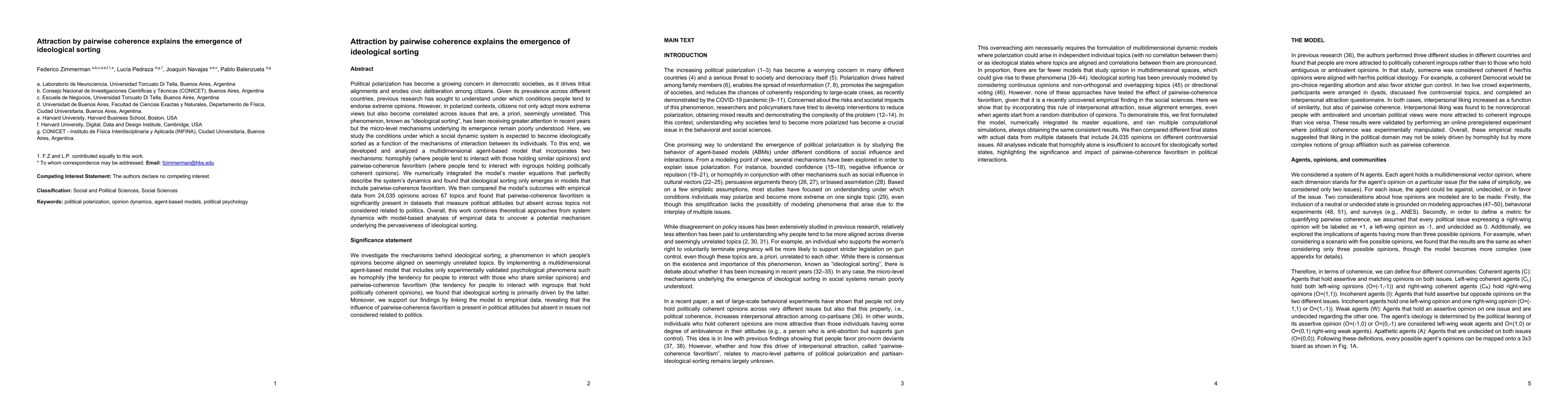 Thumbnail for Attraction by pairwise coherence explains the emergence of ideological
  sorting