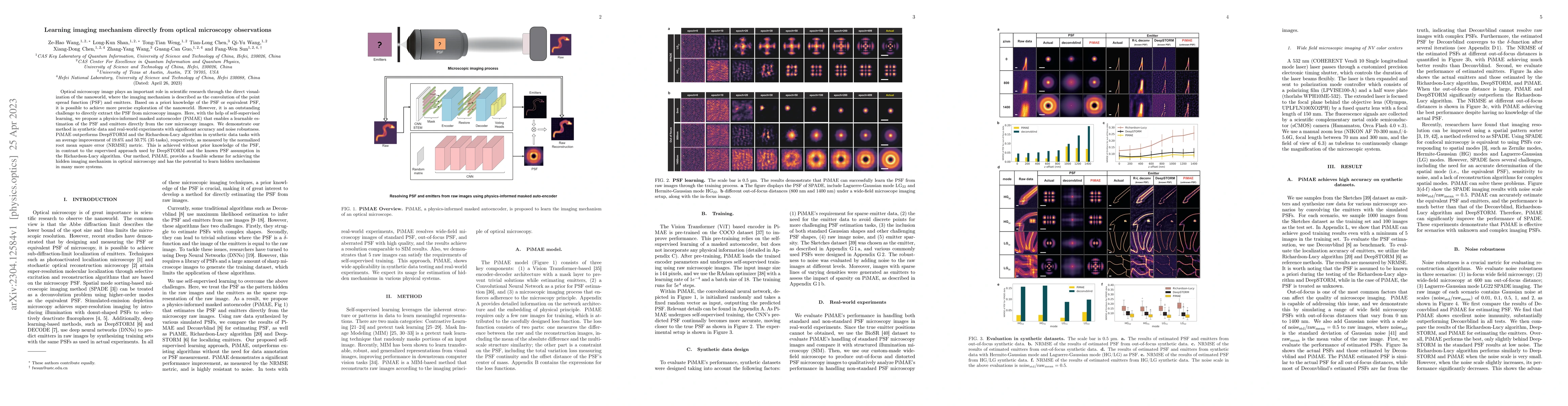 Thumbnail for Learning imaging mechanism directly from optical microscopy observations