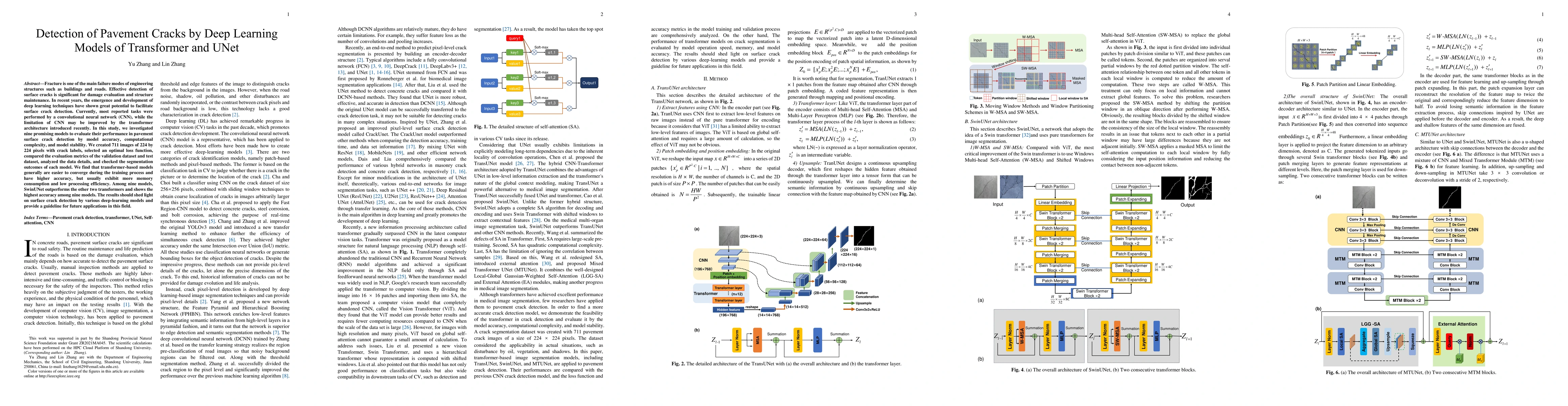 Thumbnail for Detection of Pavement Cracks by Deep Learning Models of Transformer and
  UNet