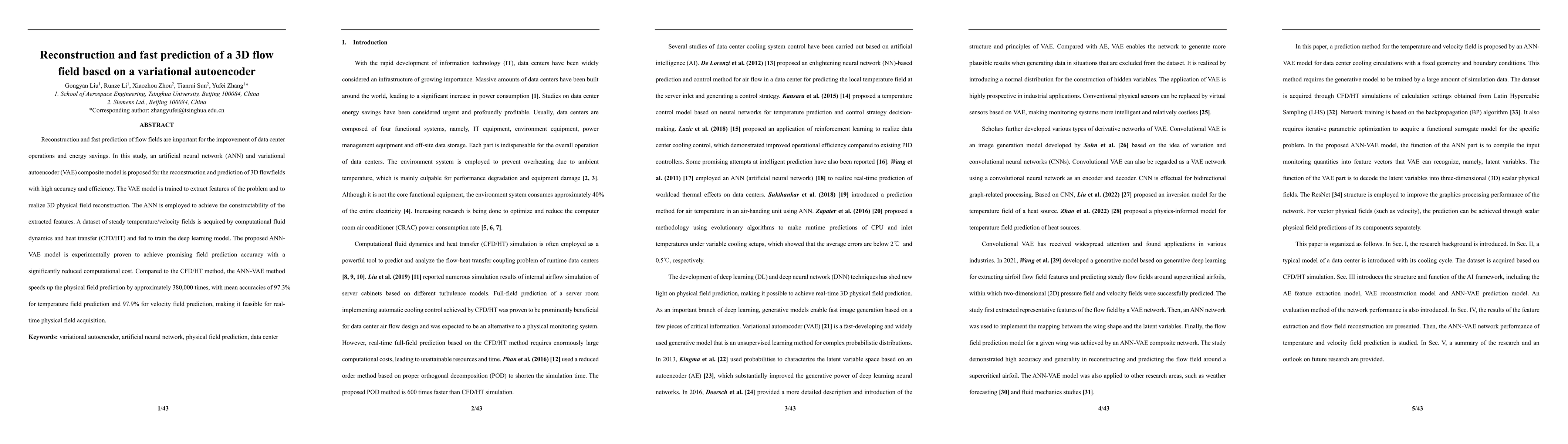 Thumbnail for Reconstruction and fast prediction of a 3D flow field based on a
  variational autoencoder