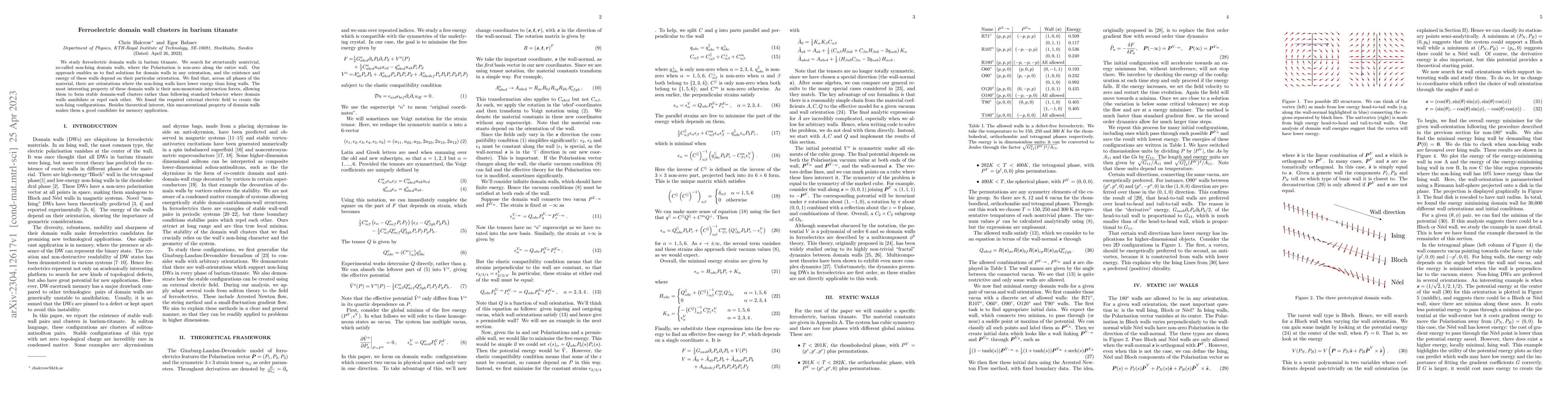 Thumbnail for Ferroelectric domain wall clusters in barium titanate
