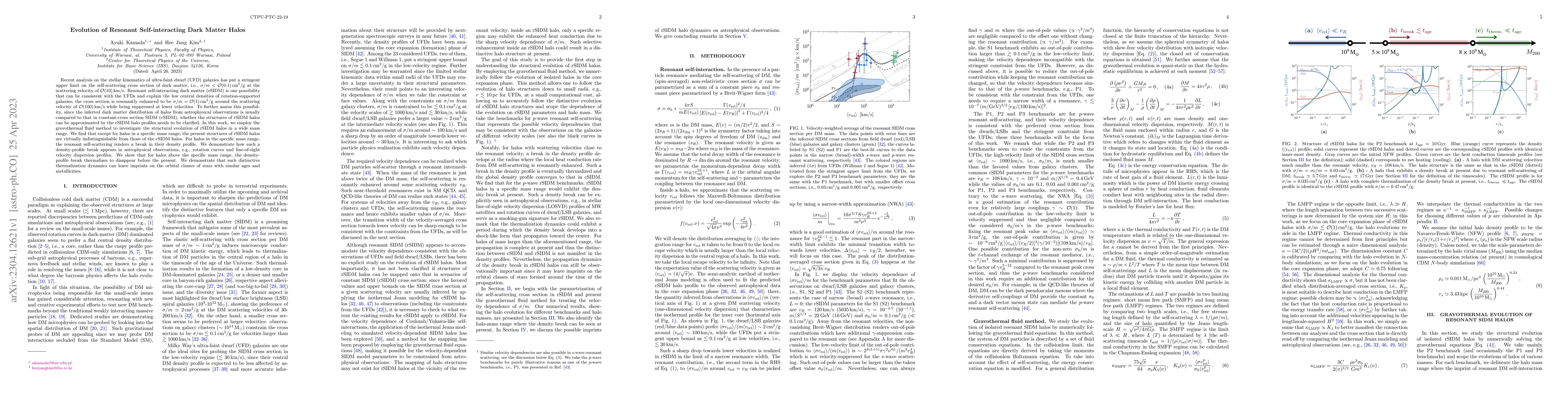 Thumbnail for Evolution of Resonant Self-interacting Dark Matter Halos