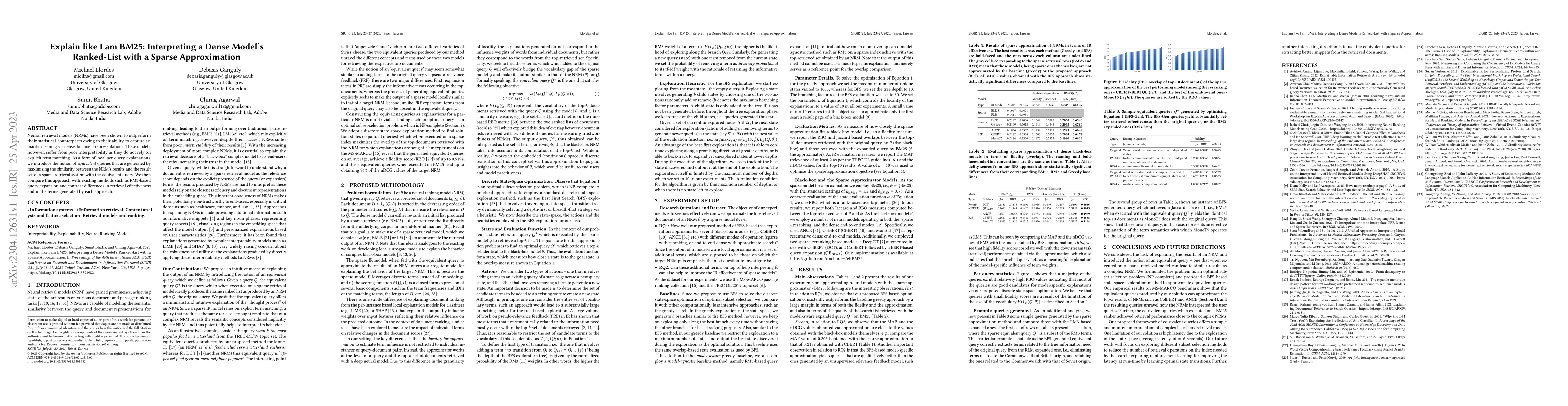 Thumbnail for Explain like I am BM25: Interpreting a Dense Model's Ranked-List with a
  Sparse Approximation