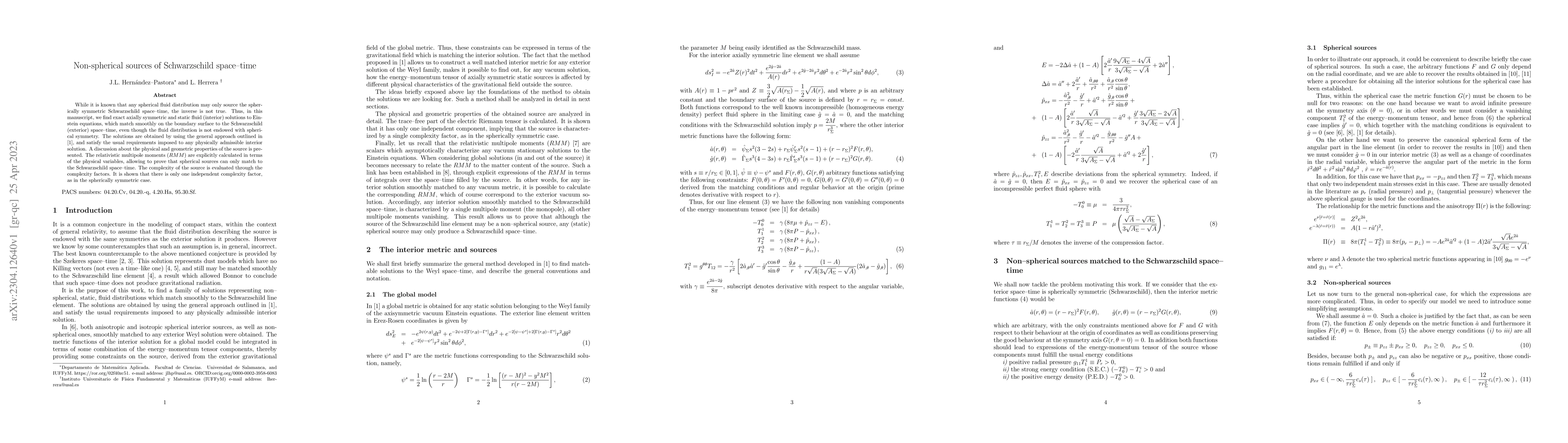 Thumbnail for Non-spherical sources of Schwarzschild space-time