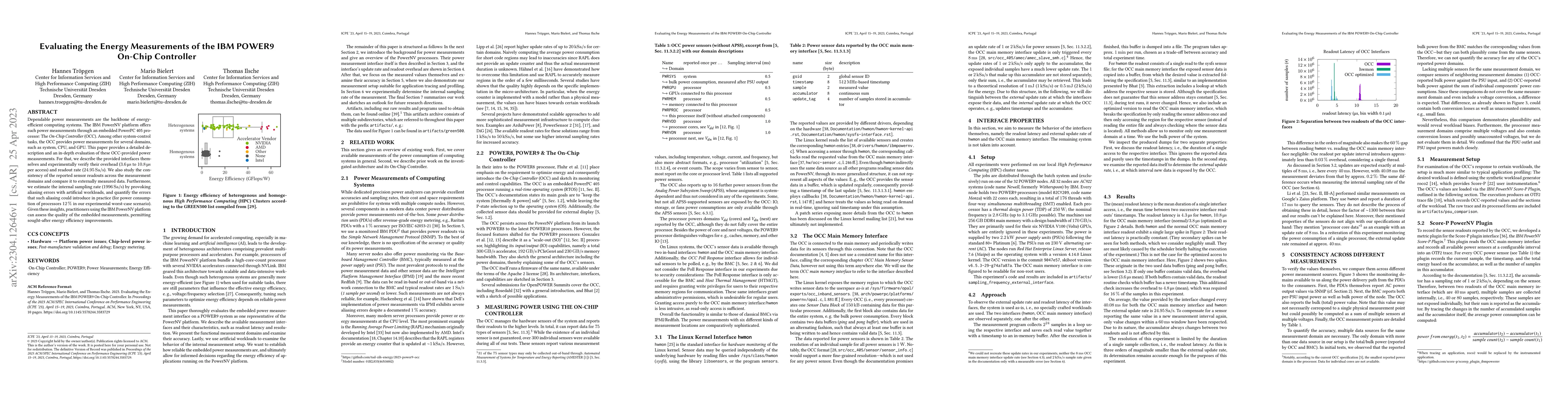 Thumbnail for Evaluating the Energy Measurements of the IBM POWER9 On-Chip Controller
