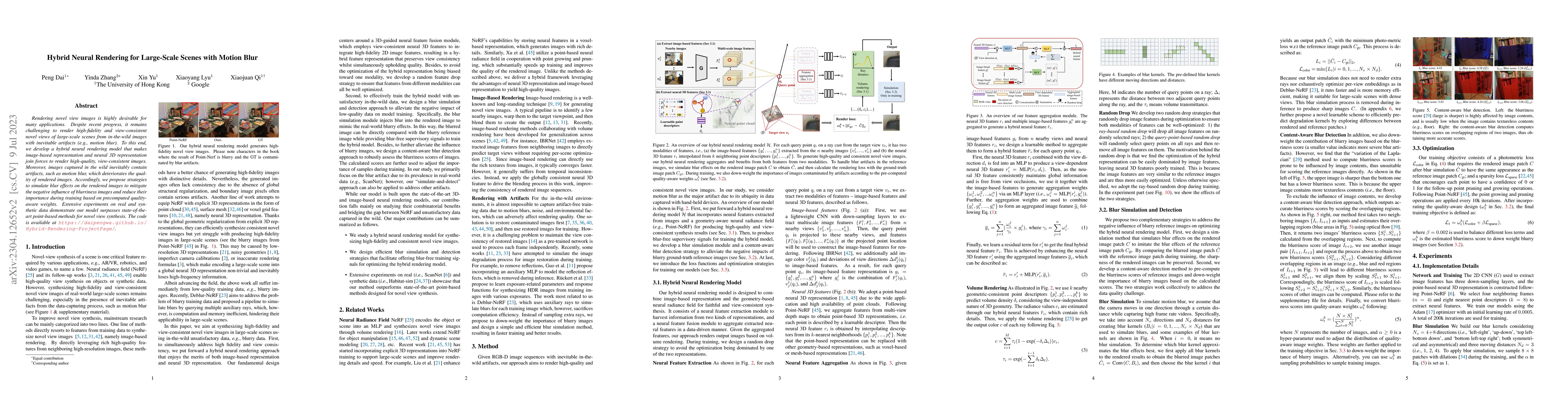 Thumbnail for Hybrid Neural Rendering for Large-Scale Scenes with Motion Blur