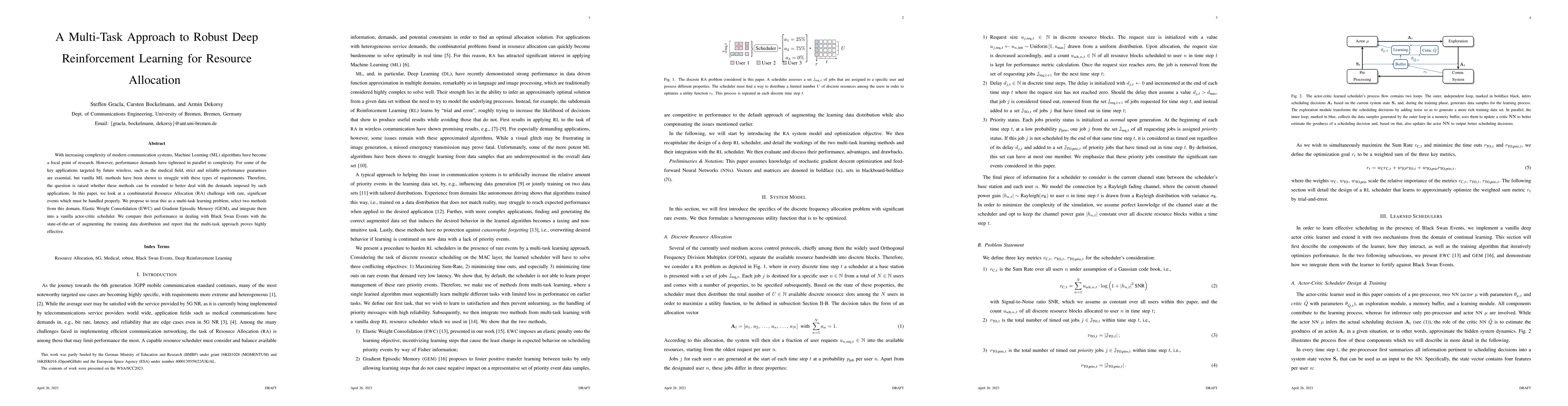 Thumbnail for A Multi-Task Approach to Robust Deep Reinforcement Learning for Resource
  Allocation