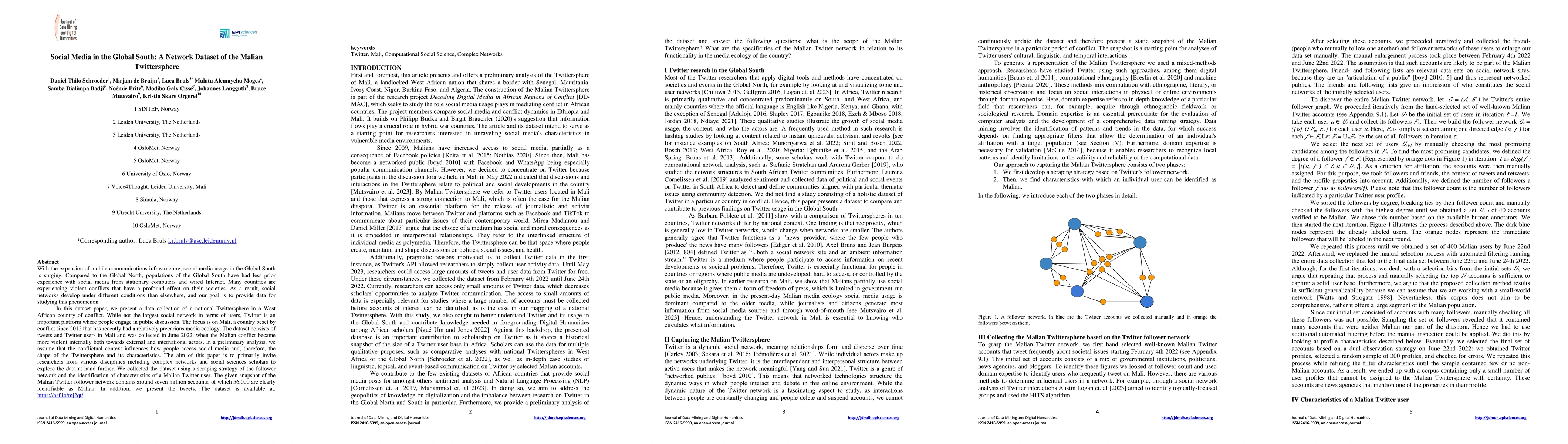 Thumbnail for Social media in the Global South: A Network Dataset of the Malian
  Twittersphere
