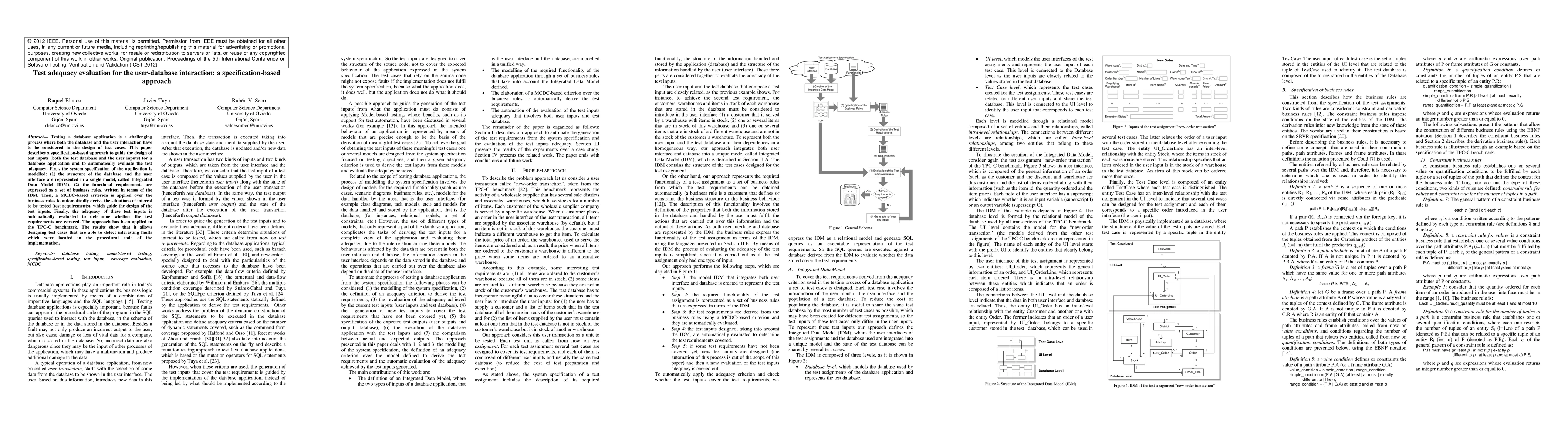 Thumbnail for Test adequacy evaluation for the user-database interaction: a
  specification-based approach