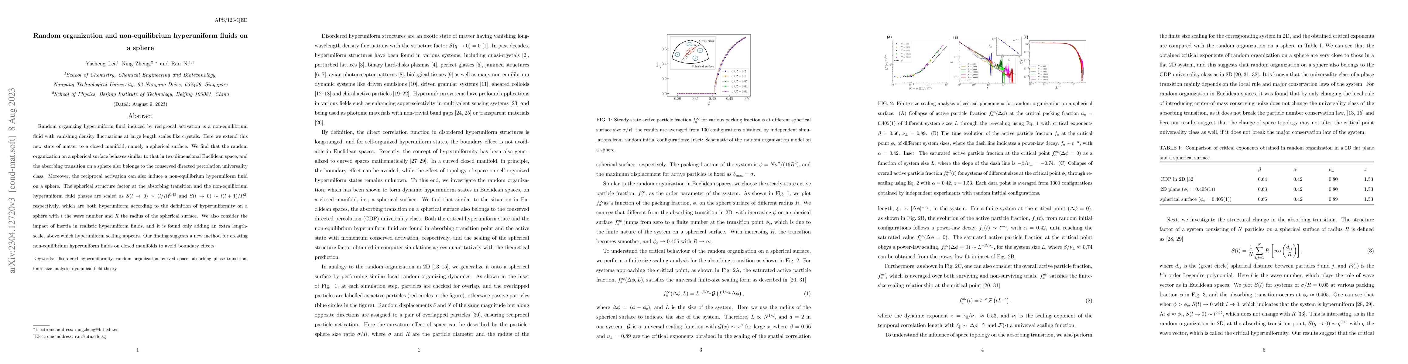 Thumbnail for Random organization and non-equilibrium hyperuniform fluids on a sphere