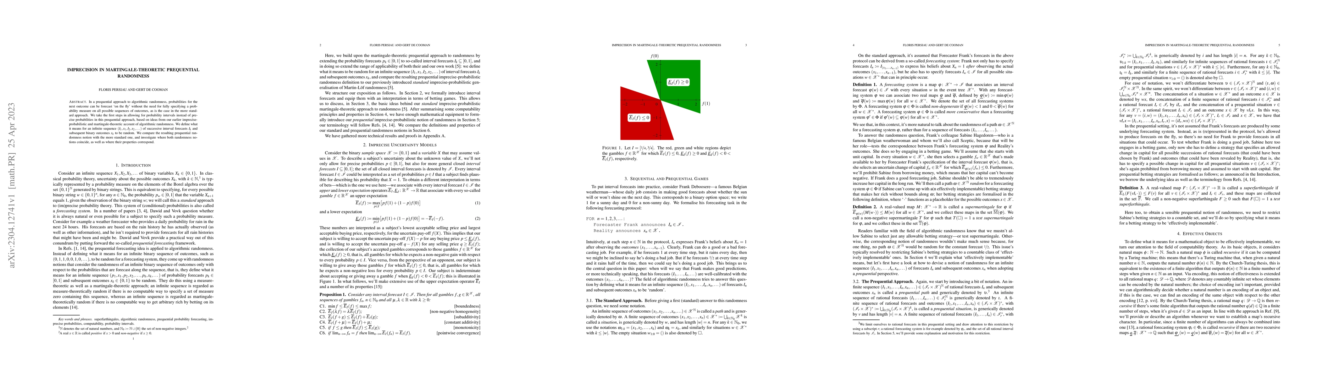 Thumbnail for Imprecision in Martingale-Theoretic Prequential Randomness