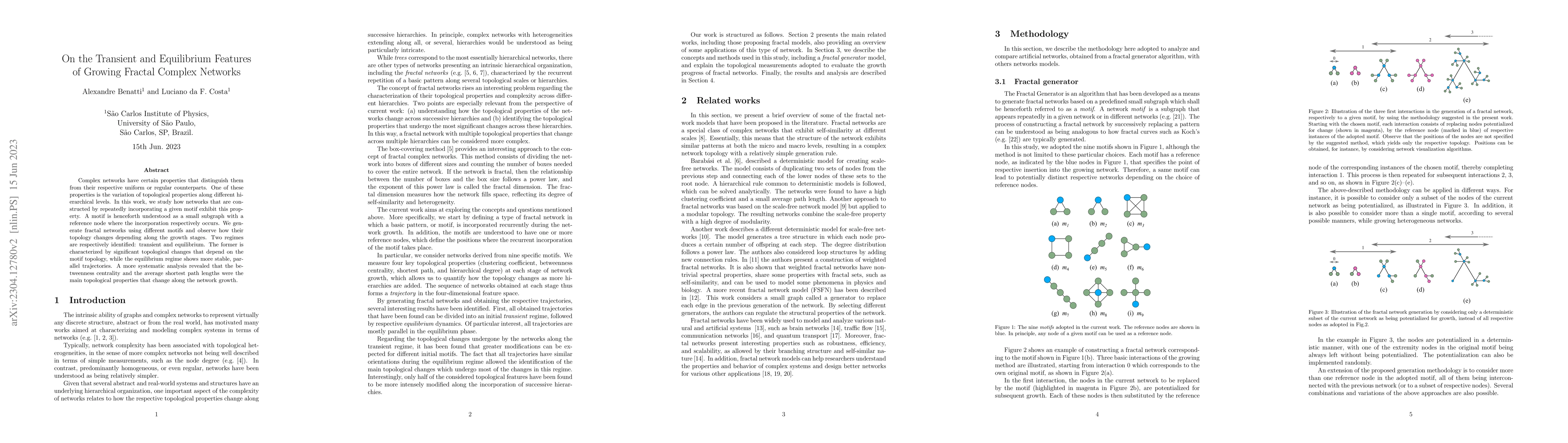 Thumbnail for On the Transient and Equilibrium Features of Growing Fractal Complex
  Networks