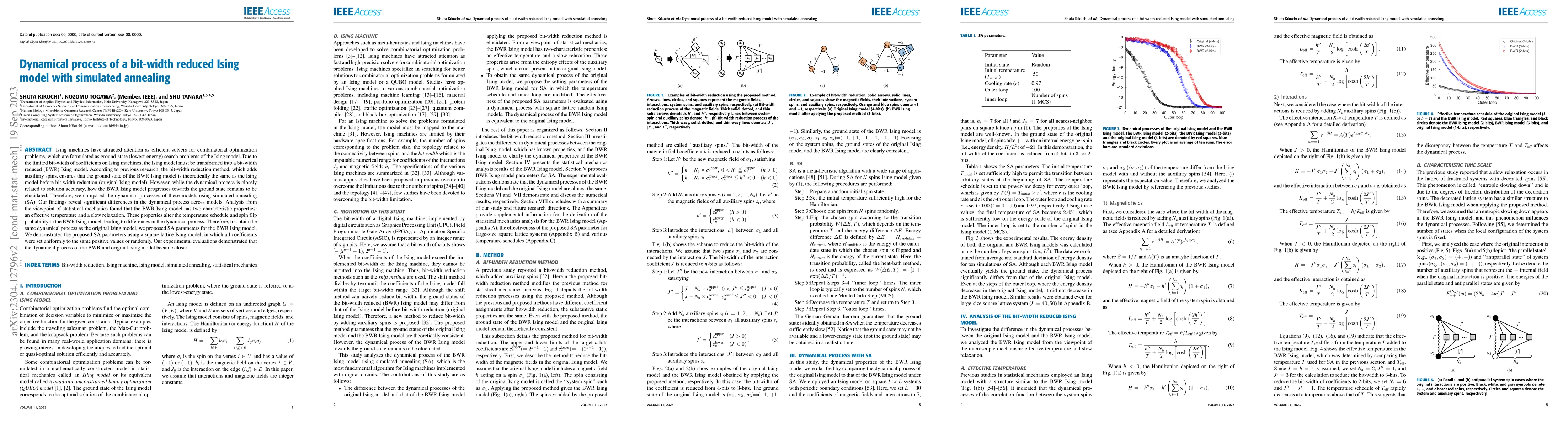 Thumbnail for Dynamical process of a bit-width reduced Ising model with simulated
  annealing