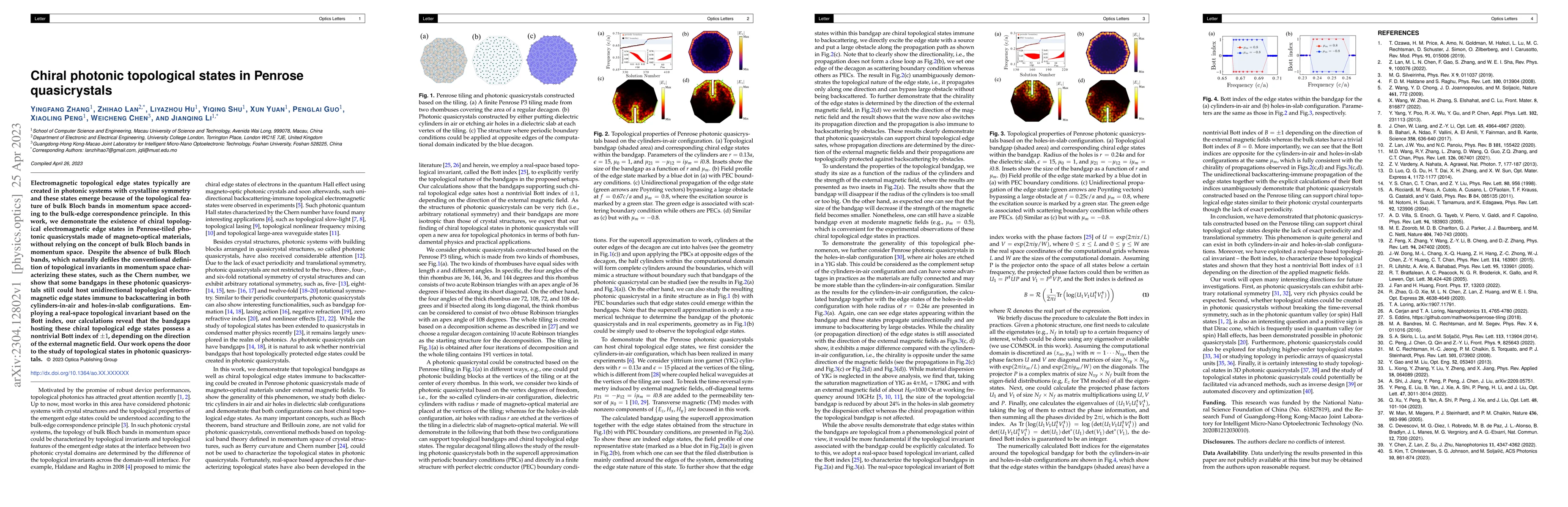 Thumbnail for Chiral photonic topological states in Penrose quasicrystals