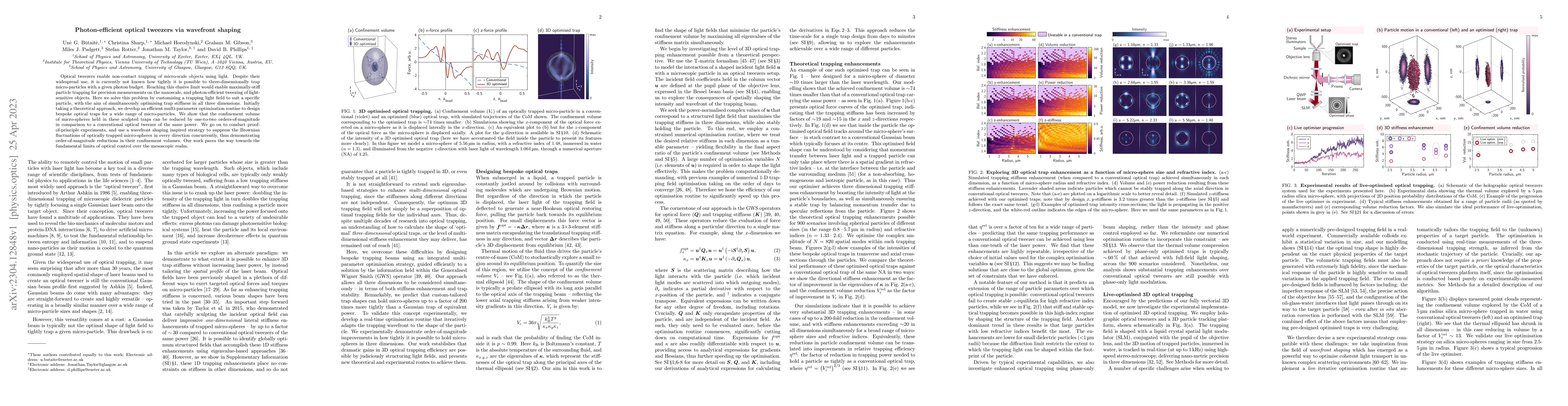 Thumbnail for Photon-efficient optical tweezers via wavefront shaping