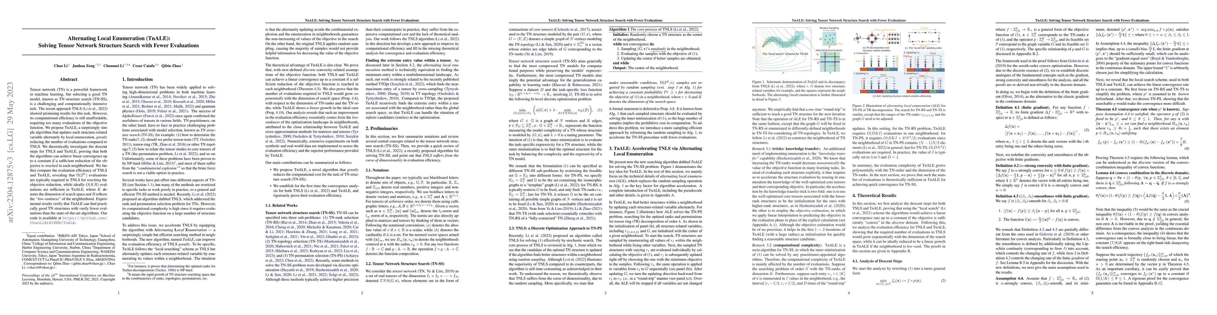 Thumbnail for Alternating Local Enumeration (TnALE): Solving Tensor Network Structure
  Search with Fewer Evaluations