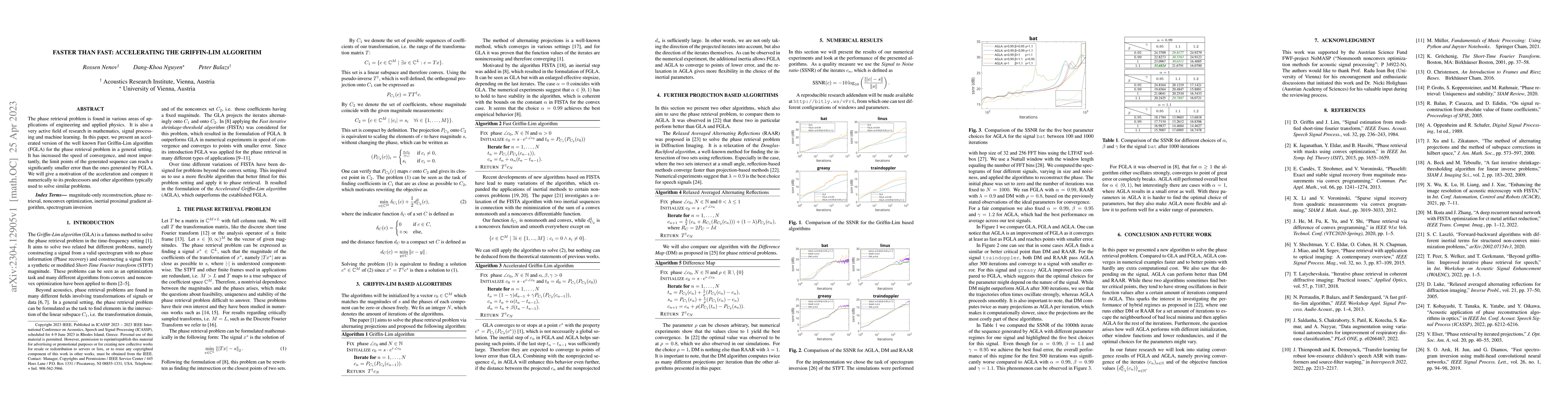 Thumbnail for Faster than Fast: Accelerating the Griffin-Lim Algorithm