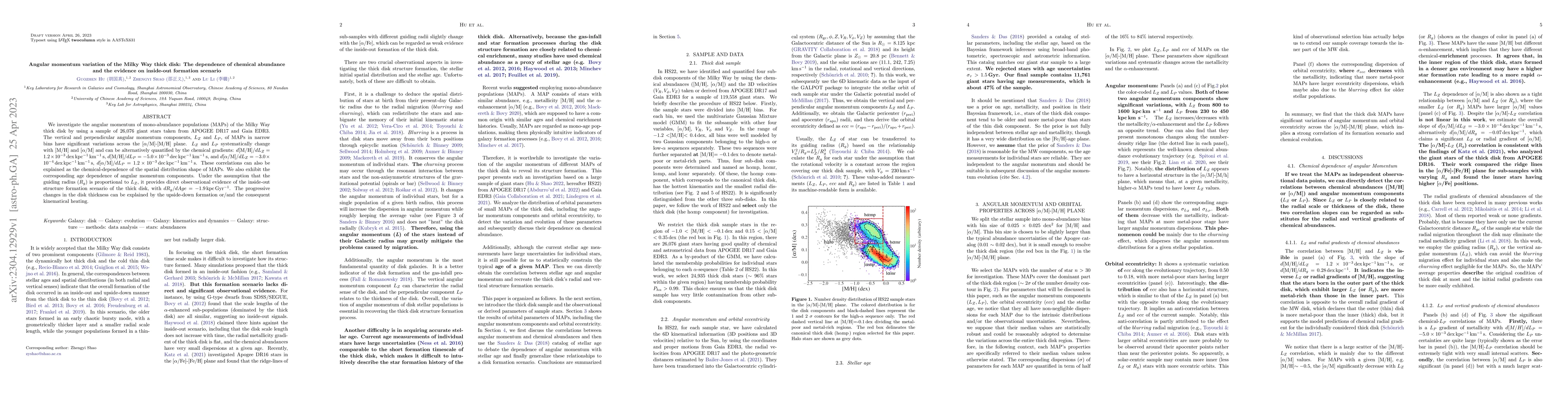 Thumbnail for Angular momentum variation of the Milky Way thick disk: The dependence
  of chemical abundance and the evidence on inside-out formation scenario