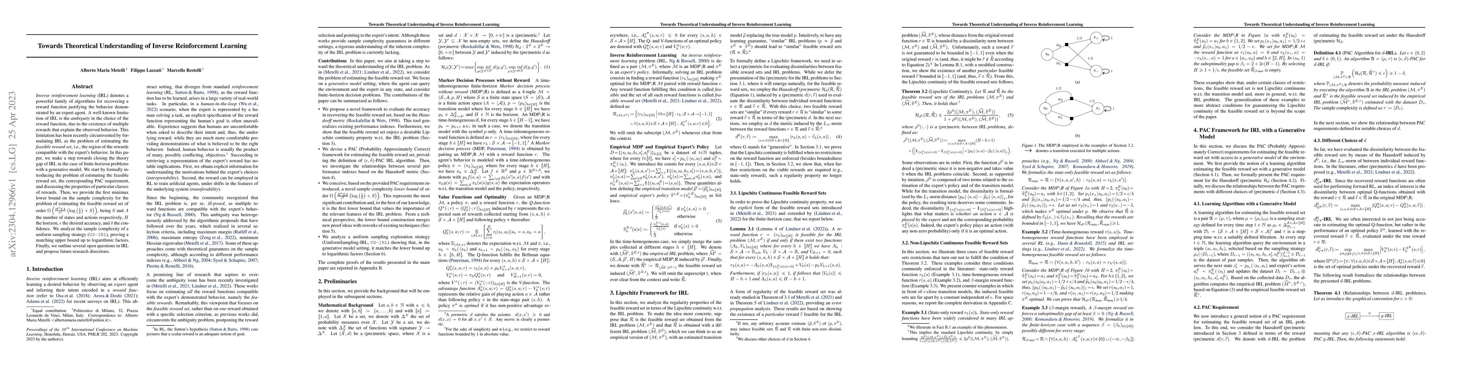 Thumbnail for Towards Theoretical Understanding of Inverse Reinforcement Learning