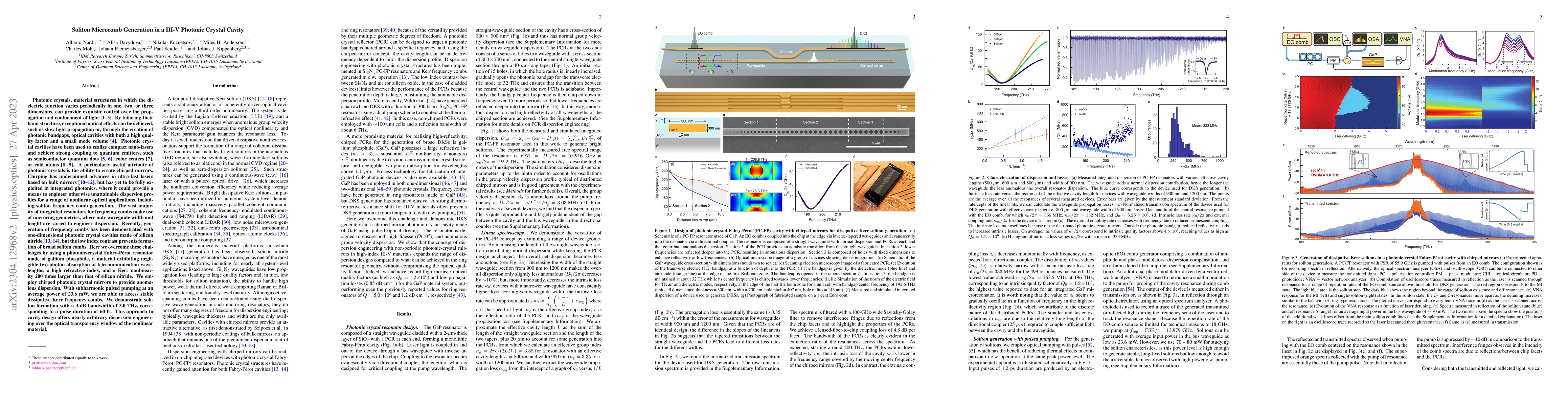 Thumbnail for Soliton Microcomb Generation in a III-V Photonic Crystal Cavity