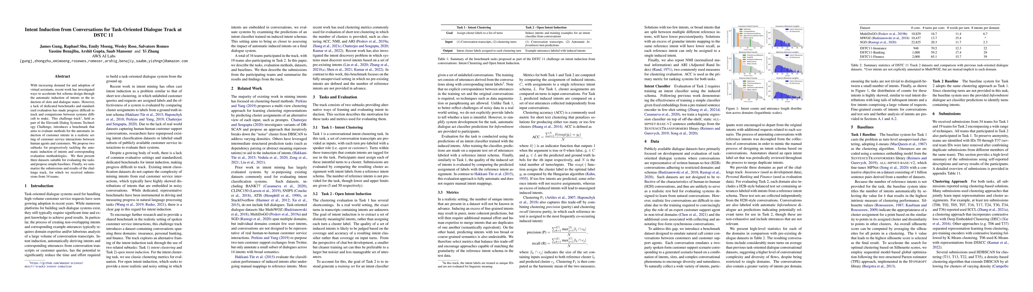 Thumbnail for Intent Induction from Conversations for Task-Oriented Dialogue Track at
  DSTC 11