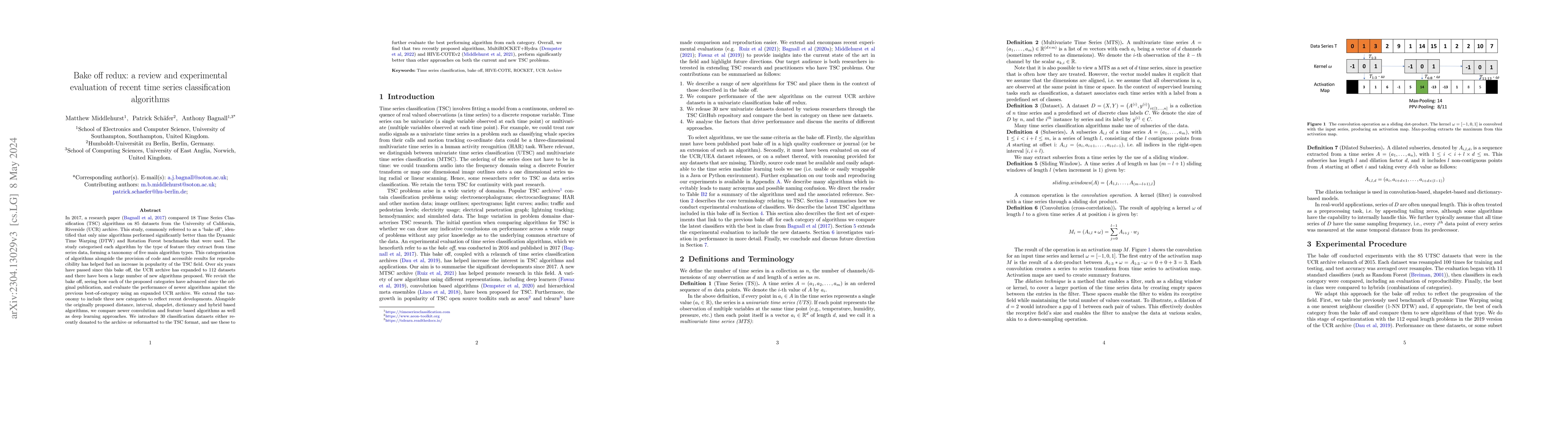 Thumbnail for Bake off redux: a review and experimental evaluation of recent time
  series classification algorithms
