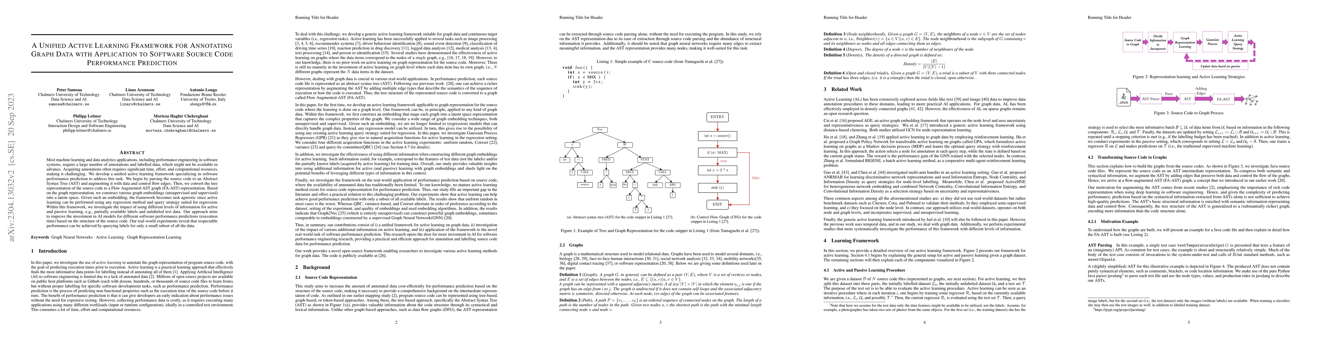 Thumbnail for A Unified Active Learning Framework for Annotating Graph Data with
  Application to Software Source Code Performance Prediction