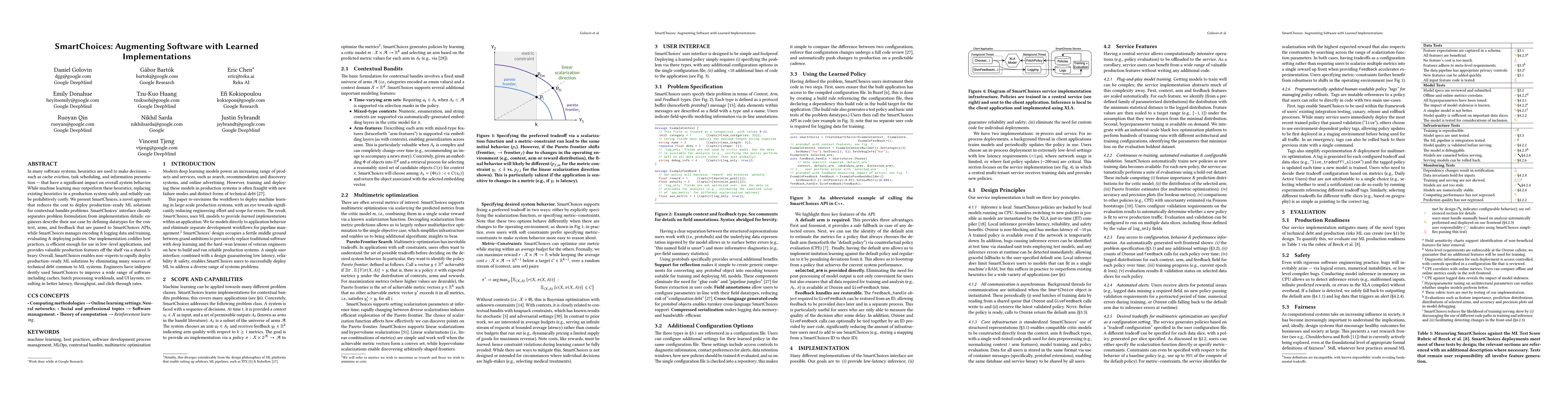 Thumbnail for SmartChoices: Augmenting Software with Learned Implementations