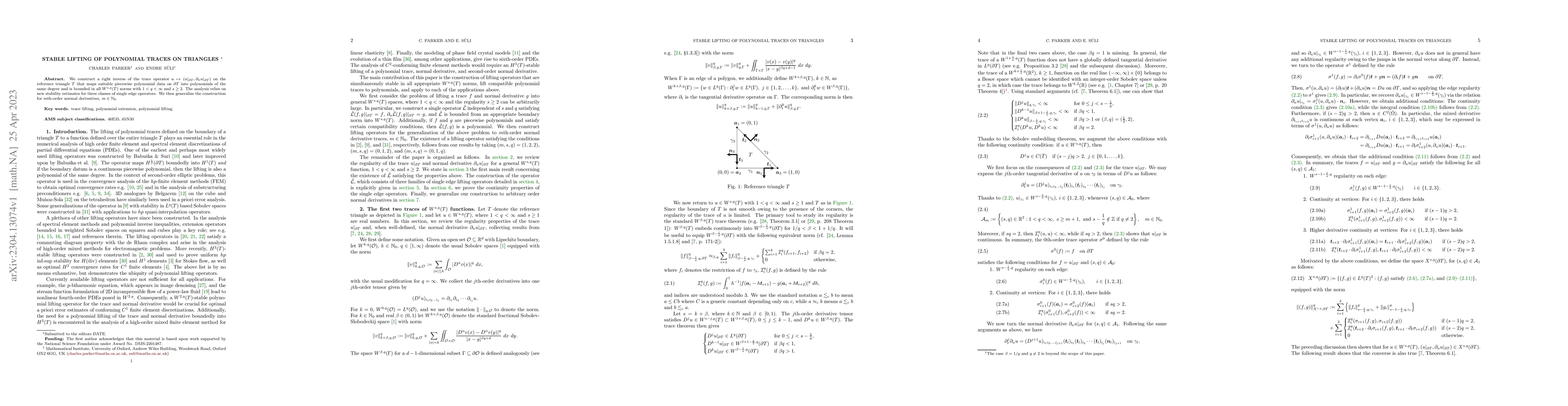 Thumbnail for Stable Lifting of Polynomial Traces on Triangles