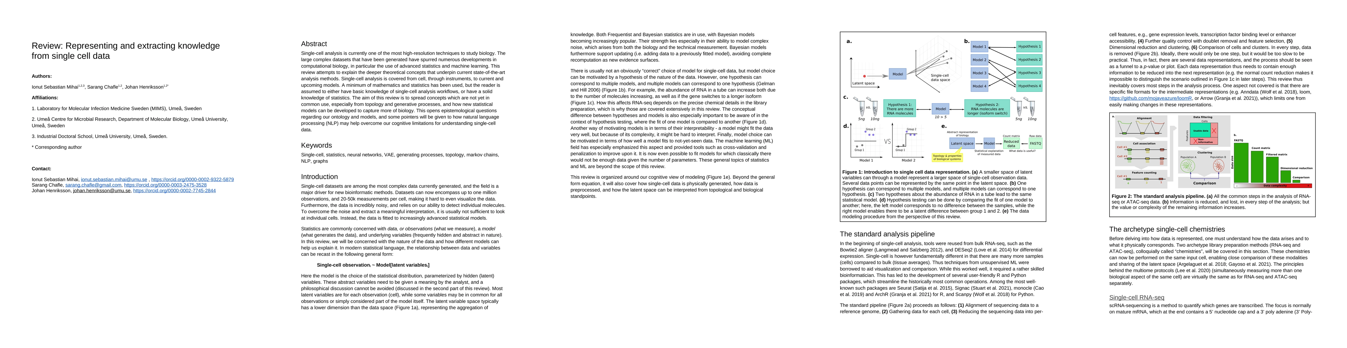 Thumbnail for Representing and extracting knowledge from single cell data