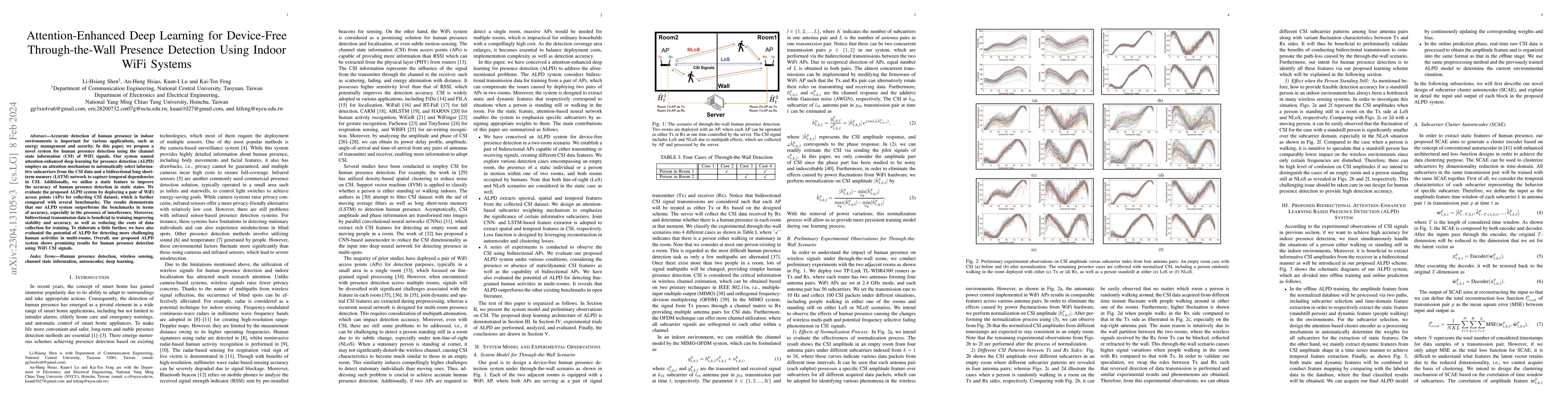 Thumbnail for Attention-Enhanced Deep Learning for Device-Free Through-the-Wall
  Presence Detection Using Indoor WiFi Systems