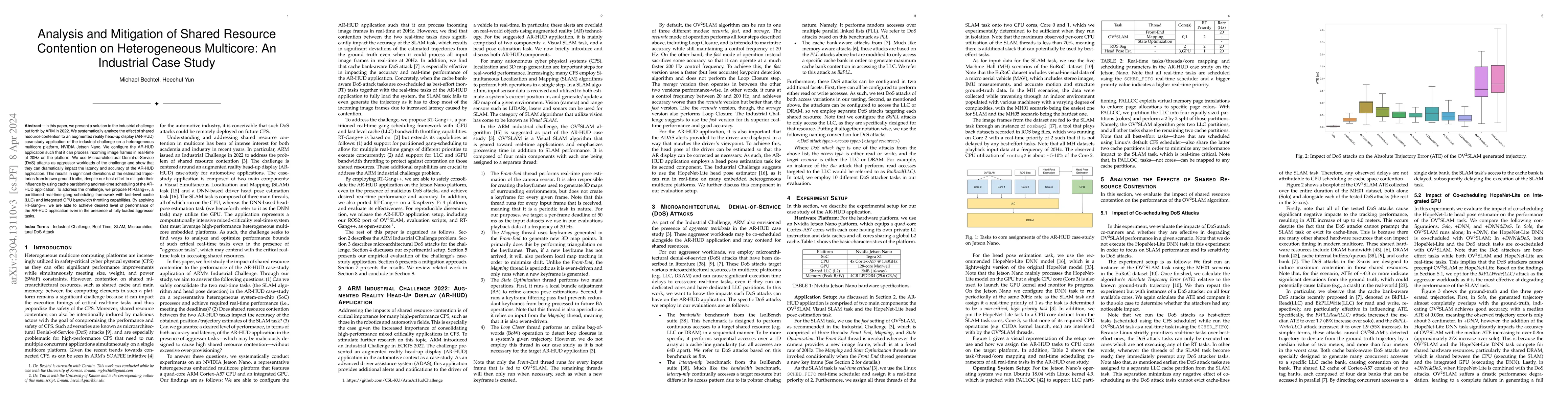 Thumbnail for Analysis and Mitigation of Shared Resource Contention on Heterogeneous
  Multicore: An Industrial Case Study