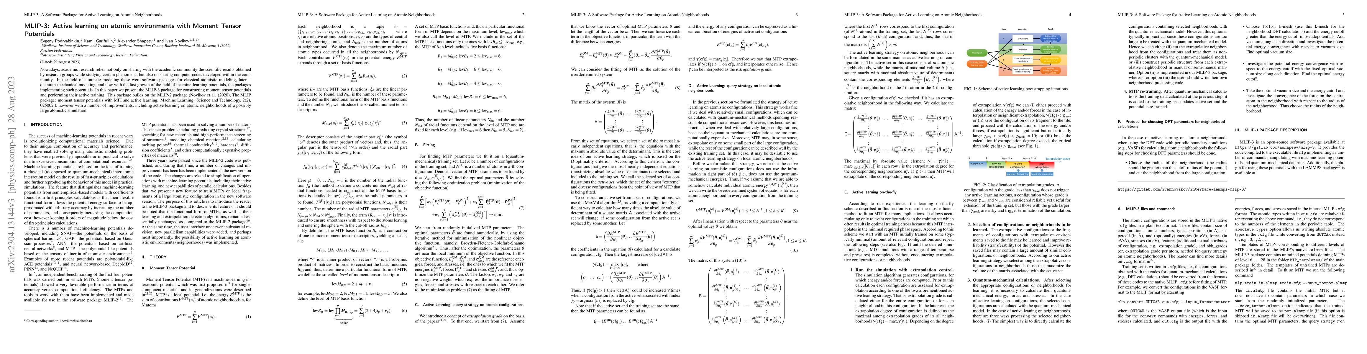 Thumbnail for MLIP-3: Active learning on atomic environments with Moment Tensor
  Potentials