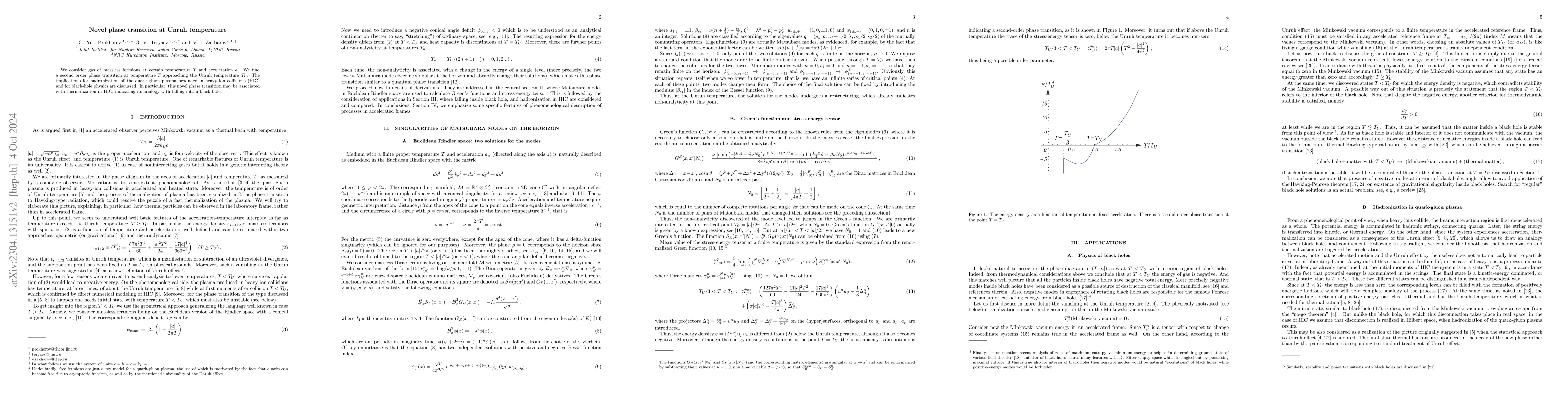 Thumbnail for Novel phase transition at the Unruh temperature