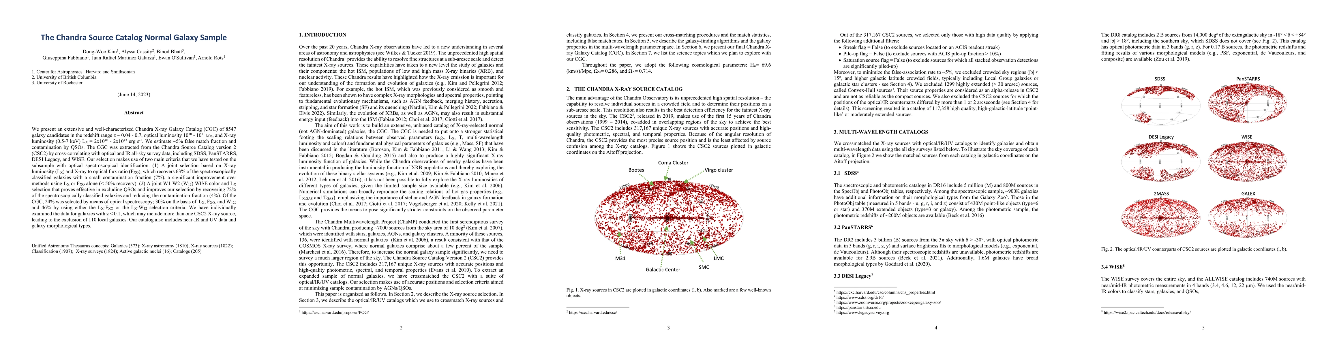 Thumbnail for The Chandra Source Catalog Normal Galaxy Sample