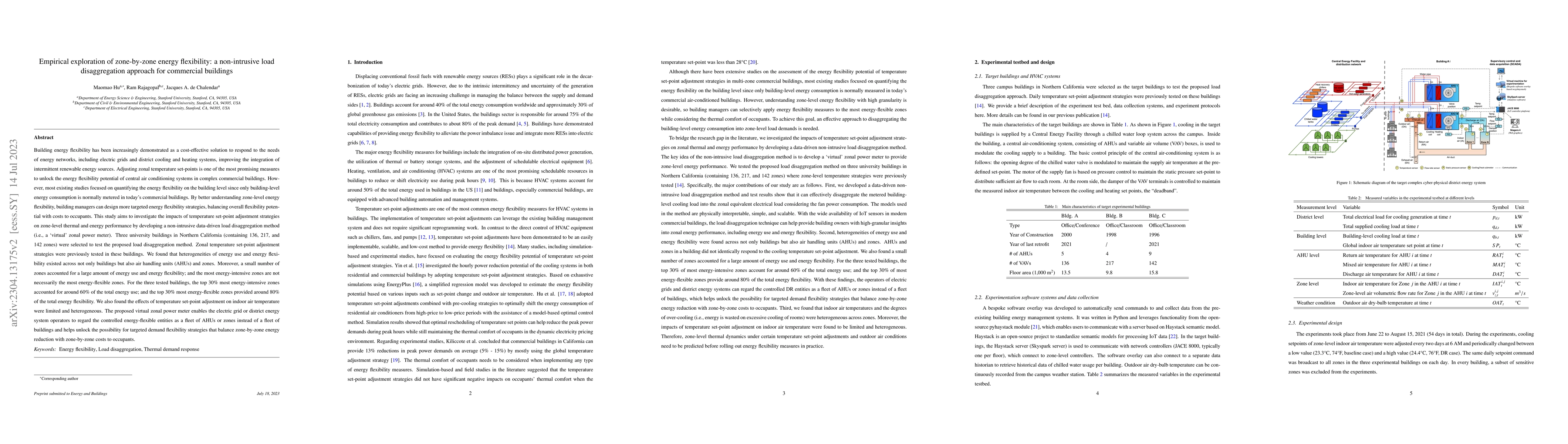 Thumbnail for Empirical Exploration of Zone-by-zone Energy Flexibility: a
  Non-intrusive Load Disaggregation Approach for Commercial Buildings