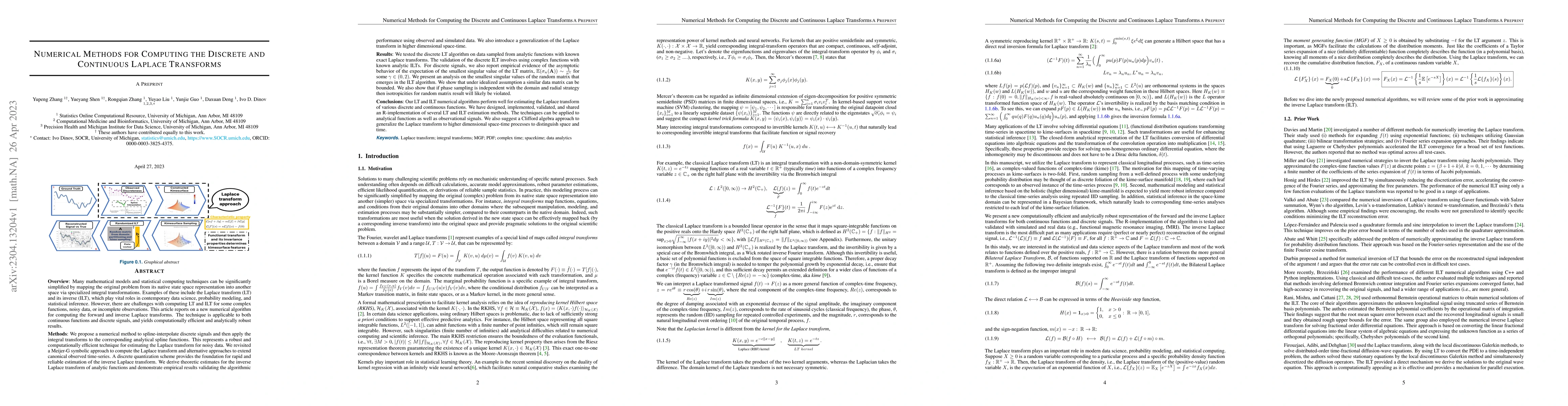 Thumbnail for Numerical methods for computing the discrete and continuous Laplace
  transforms