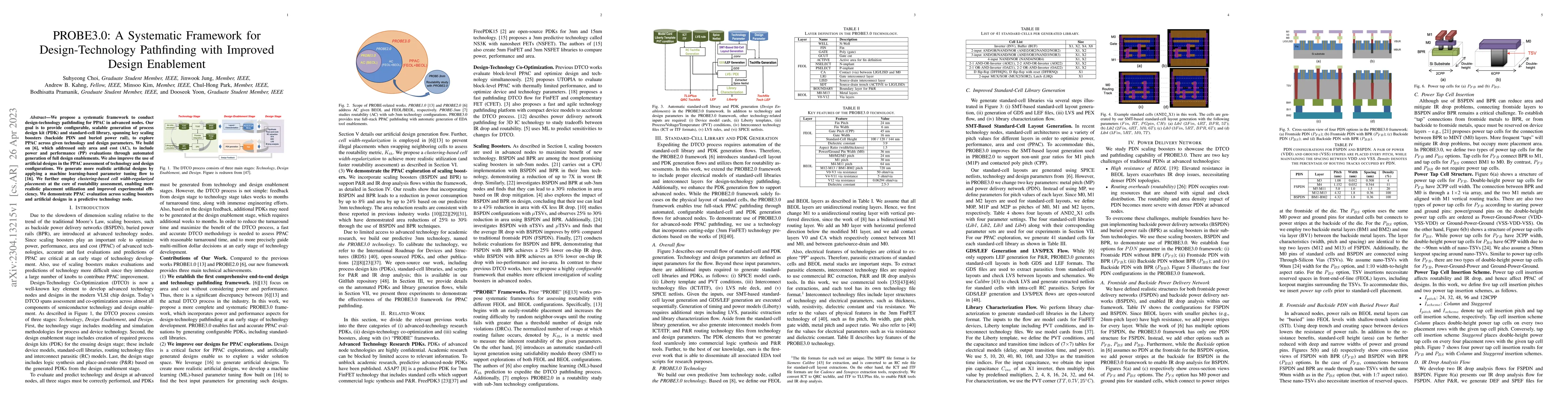 Thumbnail for PROBE3.0: A Systematic Framework for Design-Technology Pathfinding with
  Improved Design Enablement