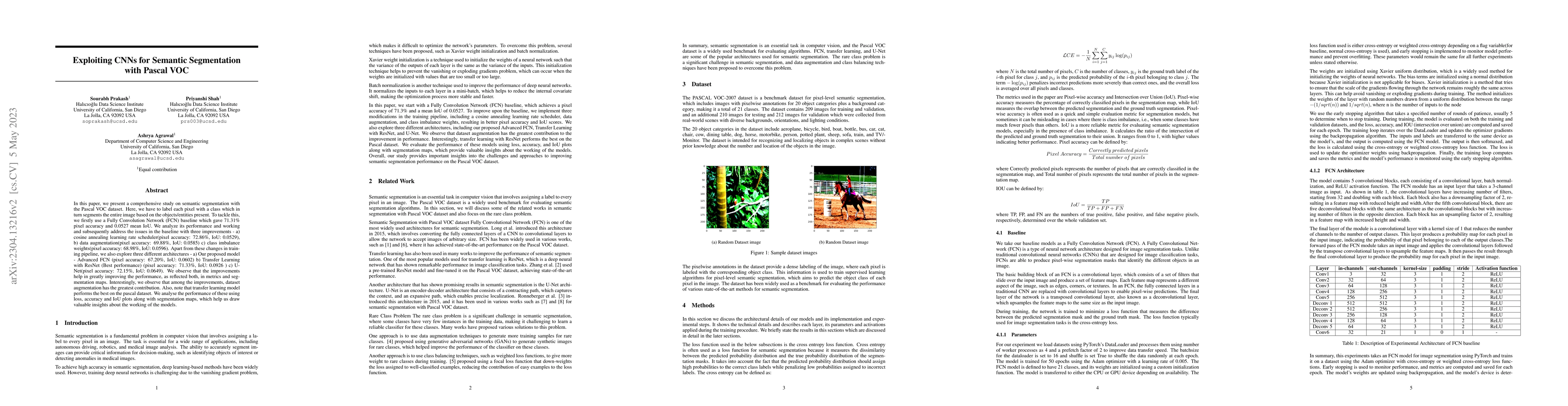 Thumbnail for Exploiting CNNs for Semantic Segmentation with Pascal VOC