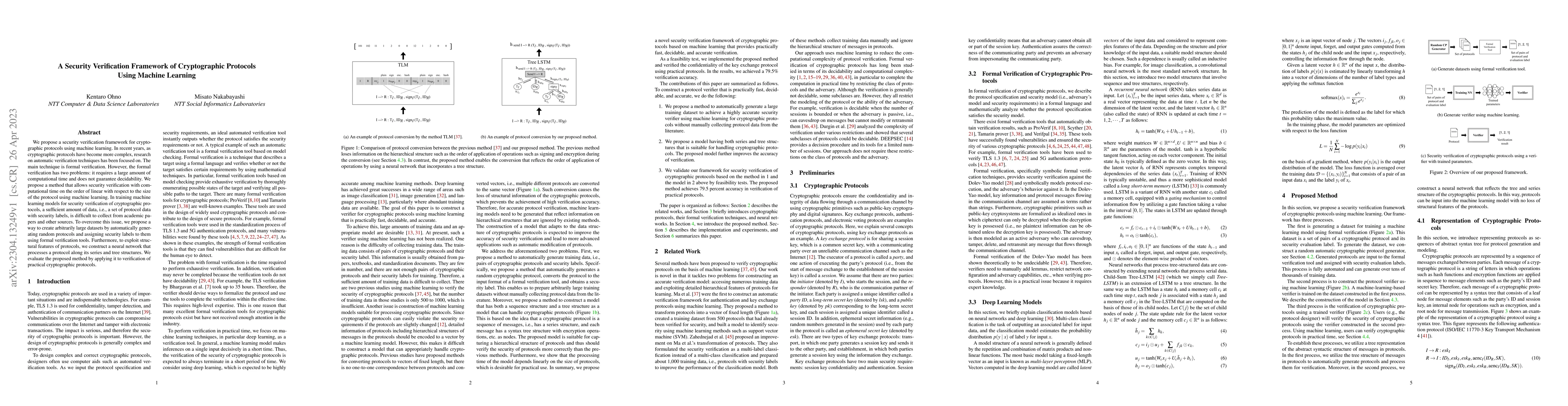 Thumbnail for A Security Verification Framework of Cryptographic Protocols Using
  Machine Learning