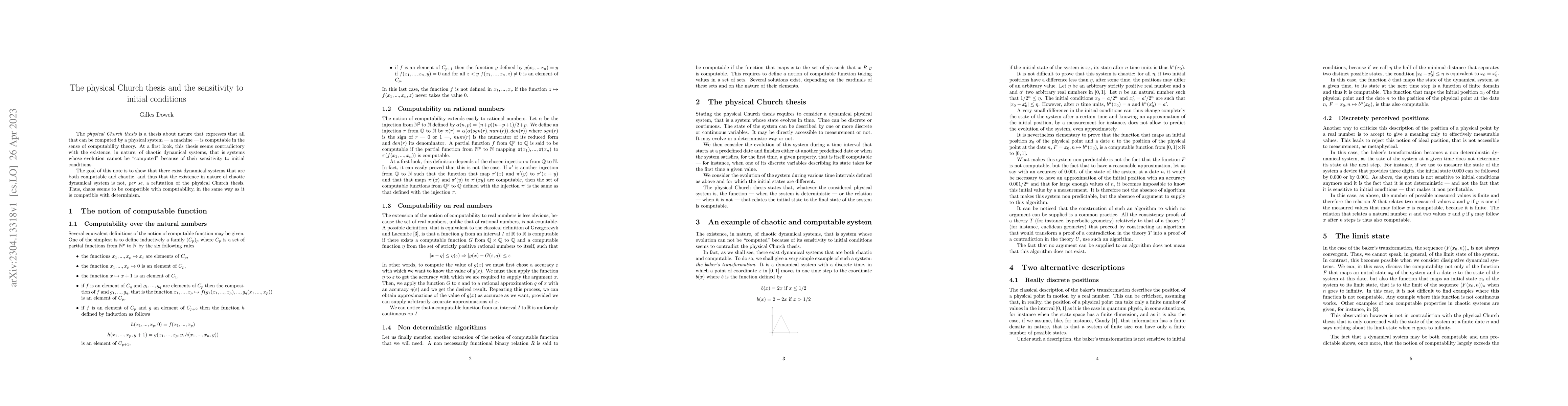 Thumbnail for The physical Church thesis and the sensitivity to initial conditions